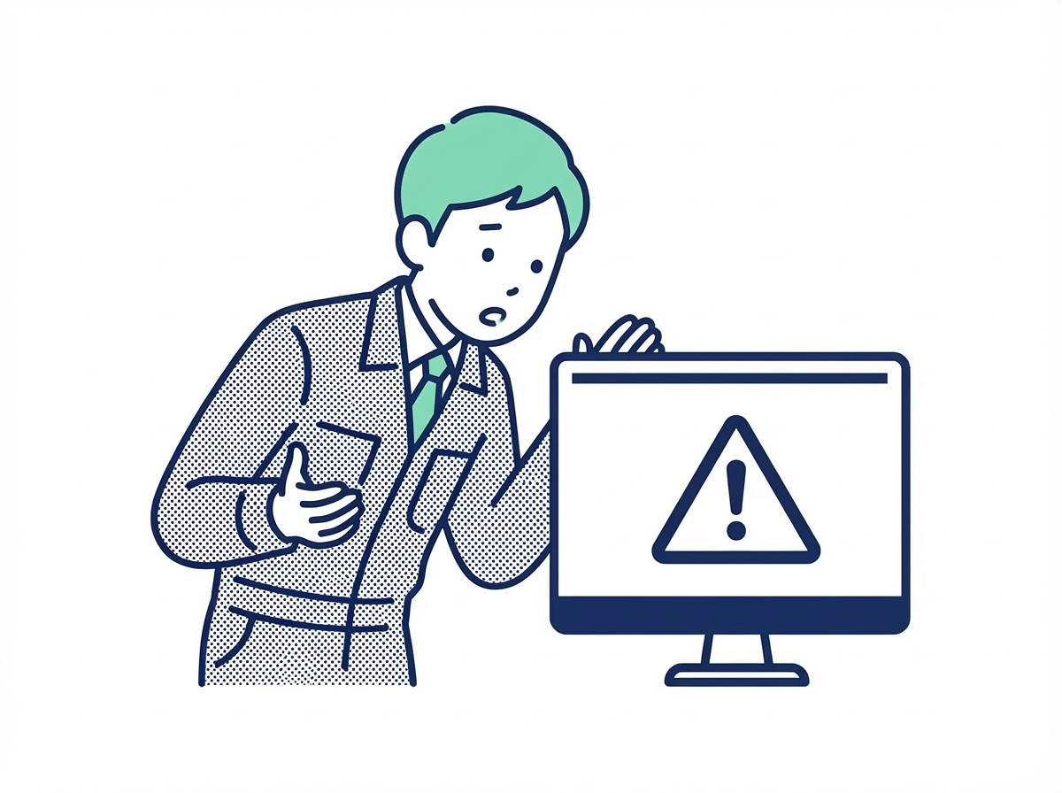 エラーメッセージが出た